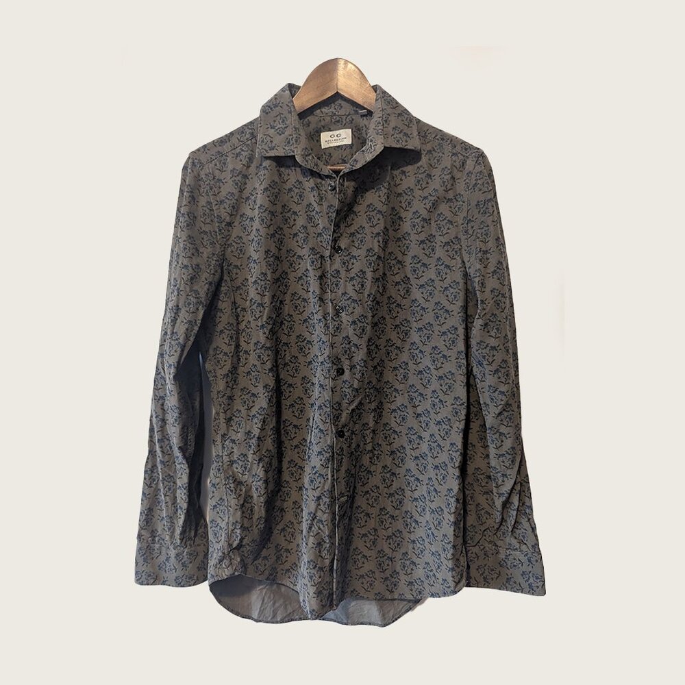 CORNELIANI CC - Corduroy patterned shirt - Sz 15 / 38